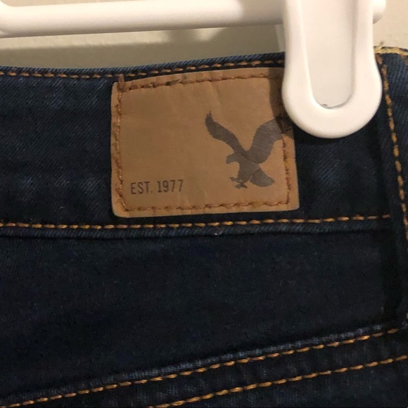 AE super stretch cropped blue jeggings - Picture 4 of 8